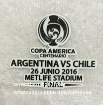 2016 Americas Cup final Argentina vs. Chile armband with Messi di Maria printed on the chest