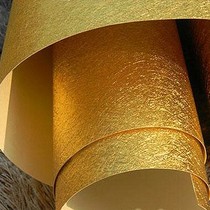 Solid color gold foil wallpaper Gold silver brushed wallpaper living room ceiling KTV front desk background Buddha hall wallpaper