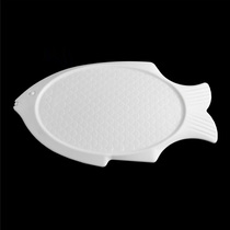 Sashimi ice plate salmon raw ice plate ice butterfly plastic ice plate fish shaped ice plate Japanese tableware sushi seafood ice plate