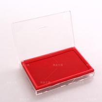 Red atomic stamp pad Rubber stamp Blue stamp pad can be black ink Large stamp pad box Sponge quick-drying