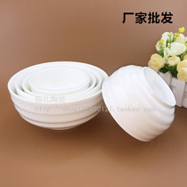 New ceramic Japanese creative horizontal grain bowl large padded anti-scalding rice bowl porridge bowl soup bowl hotel restaurant special