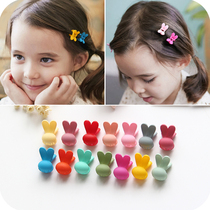Korean childrens headdress Hair grab baby small grab clip Princess bangs clip Hair ornaments Rabbit hair clip side clip Hair accessories