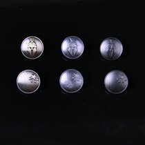 Metal Sparta flag button jeans button buckle chain buckle zinc alloy material natural player made