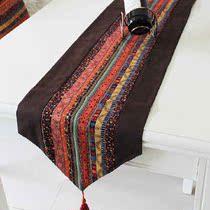 Southeast Asian style Thai hotel table flag tea table flag cotton linen art bed flag bed tail towel custom Thai style