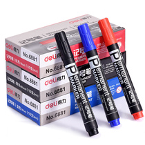 Del Marker 6881 Wholesale Oily Marker Pen Marker Oil Pen Stationery Hook Pen
