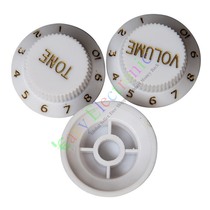 Guitar accessories STSQ electric guitar volume tone knob twist button potentiometer hat set of three