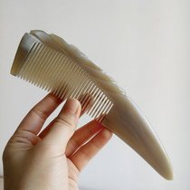 Good color white water horn comb horn tip large Vietnamese comb feeling good rounded Mothers Day gift female boyfriend