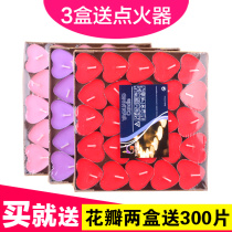 Yasuang heart-shaped candle smokeless tea wax proposal confession creative romantic candle birthday package courtship small candle