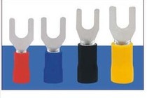 U-shaped insulated terminal block PVC insulated lock fork terminal