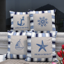 Mediterranean style creative home canvas cushion sofa pillow car pillow (core) can be removed and washed