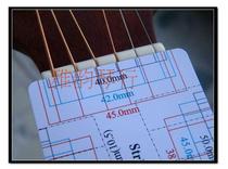 Folk Guitar Classical Guitar electric guitar Guitar Strings measuring string distance card ruler Stainless Steel Caliper