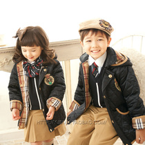 Kindergarten garden clothes Winter clothes Class clothes Japanese and Korean primary and secondary school students uniform Mens and womens childrens clothing Childrens spring and autumn thickened cotton clothes