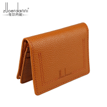 Leather cowhide fashion personality card bag business card holder men and women business card bag high-grade business leisure business card bag card holder