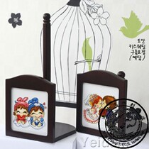 (Reservation) South Koreas Yedan original cross-stitch blank mounted table with photo frame roll paper toilet paper towel holder