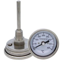 Industrial special thermometer bimetal axial stainless steel oven oven barbecue high temperature meter high precision oil temperature meter