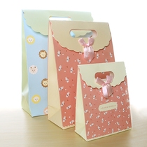 Korean Version Little Fresh And Broken Flowers Wedding Gift Bag Birthday Gift Hand Paper Bag Shopping Bag Packing Bag Back Gift Bag