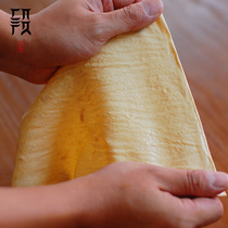 Bai nationality section mother Yunnan Shiping tofu skin handmade well water point made thousands of skin oil tofu bamboo hot pot ingredients