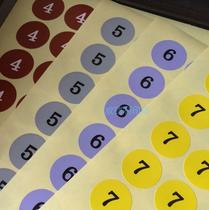 25MM Color digital month adhesive labels Paper round advanced first-in-first-out sticker Dongguan customizable