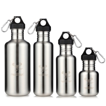 Military inside and outside 304 stainless steel outdoor sports kettle mountaineering cycling cup large capacity
