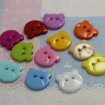 Full 13 yuan baby creative handmade color bear button button tool button 13 * 14mm