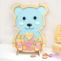 Birthday Full Moon Children Baby birthday gift cute cartoon year Feast signature shaft fingerprint tree fingerprint sign bottle