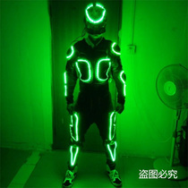 LED seven color luminous armor nightclub bar luminous performance costume props laser dance equipment laser gloves