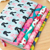 Cute home wash towel cotton rabbit strawberry square towel double absorbent towel