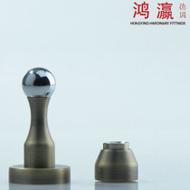 Germany Hongying pure copper door suction antique door suction wall suction dual-purpose strong magnetic door suction matte green bronze bronze