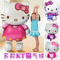 Large aluminum film hello kitty balloon ktcat Mickey Minnie big white balloon birthday party shop decoration