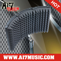 AI7MUSIC recording studio windproof microphone soundproof mask whole metal stocking microphone acoustic reflector