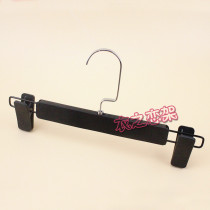 Clothing store black plastic flat hook pants hanger household adult non-slip pants rack pants support
