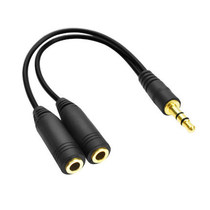 3 5mm headphone splitter 3 5 one point two audio cable 1 point 2 couple headphone splitter