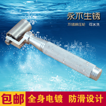 Wallpaper wallpaper special tools Stainless steel pressure wheel Titanium magnesium aluminum alloy handle seam flat pressure wheel