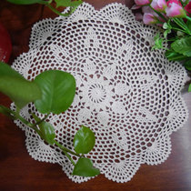 I love my home pure hand - made cotton lace hollow round cushion decorated mattress flower pad