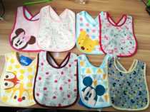 Four-layer cotton waterproof bib boy anti-dressing cross strap Mickey Vini cartoon baby two