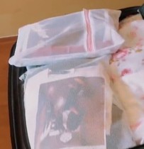 Upgrade travel clothing organizing bag storage bag grid laundry bag washing bag thickened fine mesh