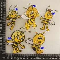 Heart embroidery YD10 Little Bee Maya Adventures Yellow Bee Embroidery Adhesive Cloth Patch