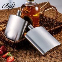 Stainless steel metal wine set Outdoor portable 304 stainless steel wine jug Portable wine jug Retro wine bottle