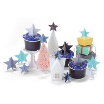 Sizzix cutting template (thick plate) interspersed with three-dimensional five-pointed star 661914