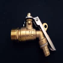 Public anti-theft outdoor laundry 4 points 1 2DN15 screw buckle with lock copper faucet fast boiling water nozzle lockable water nozzle