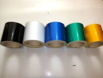 Monochrome reflective tape PET reflective warning tape Reflective scribing tape Reflective tape to the ground isolation tape 10cm wide