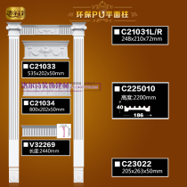 European style pu Roman column decorative line living room TV background wall foam plaster Roman column stigma decorative column