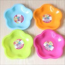 Plastic tableware Small plate Snack melon seeds flat plate Spit bone plate Garbage plate Toy small fruit plate round square