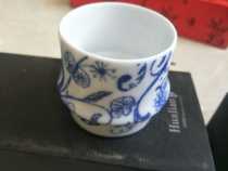 Stock brand new 3 pack blue and white set cup tea cup coffee cup collection use two without mistakes