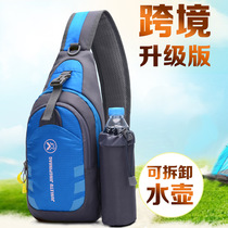 Han edition of men and women outdoor chest bag multifunctional kettle single shoulder bag tourism skinny bag nylon breast bag bag