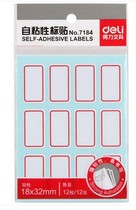 Del 7184 Label Sticker Self-adhesive Label Sticker 18 * 32mm Label Sticker