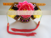 High-end ancient clothing Qing Dynasty Huanzhu Gege hat Ancient palace lock bead curtain flag clothing womens Manchu court clothing headdress