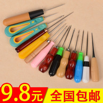 Sewing awl Household clothing awl with hook Drill needle with hole awl DIY handmade leather shoe tool awl