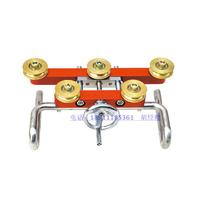 Railway contact line straightener five-wheel straightener