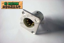 Lerqun sound YS1355G (contacts gold-plated) 5-core Cnon male socket panel mounting type Canon seat